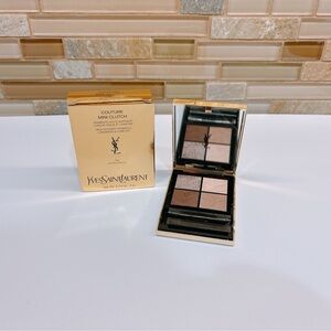 YSL Eyeshadow Palette with Shimmering Gold and Cream Shades